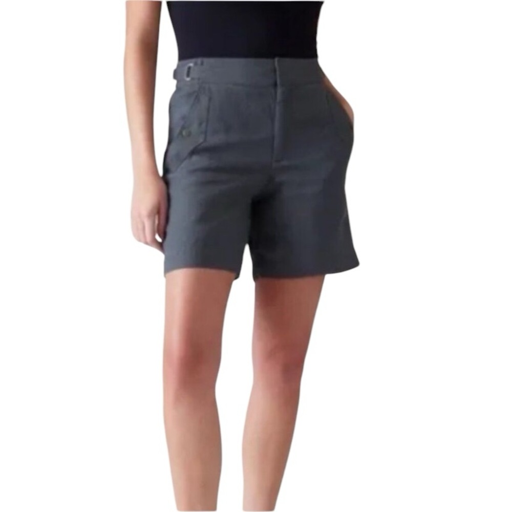 Athleta Voyager 100% LINEN Shorts Womens Size 0 Regular NWT